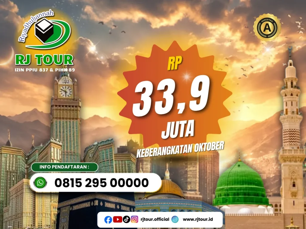 Umrah 2x Jum’at 12 Hari – 15 Okt