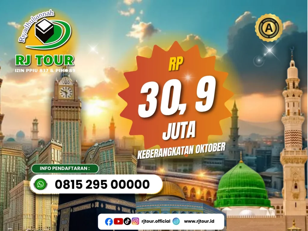 Umrah Ekonomis 9 Hari – 15 Okt